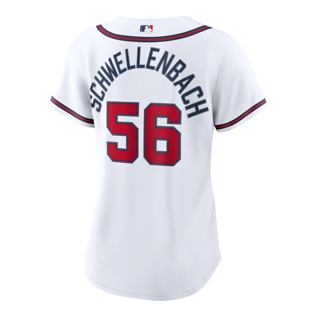 Spencer Schwellenbach Atlanta Braves Nike Women's Home Replica Jersey - White Official MLB Team Apparel Baseball Fan Gear