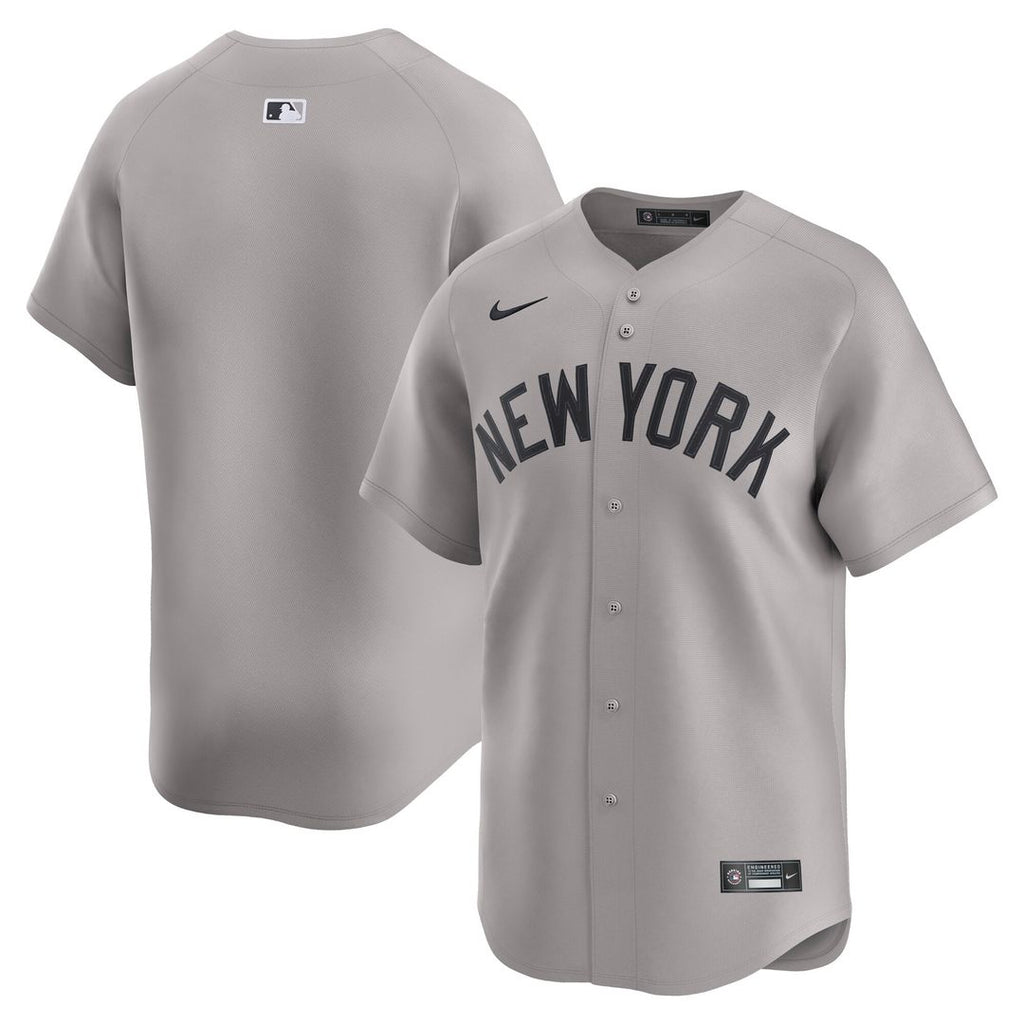 New York Yankees Nike Away Limited Jersey - Gray Official MLB Team Apparel Baseball Fan Gear