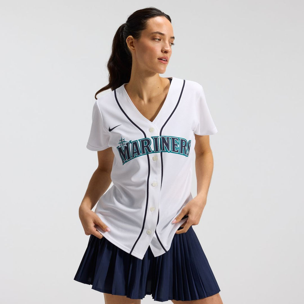 Cal Raleigh Seattle Mariners Nike Women's Home Replica Jersey - White Official MLB Team Apparel Baseball Fan Gear