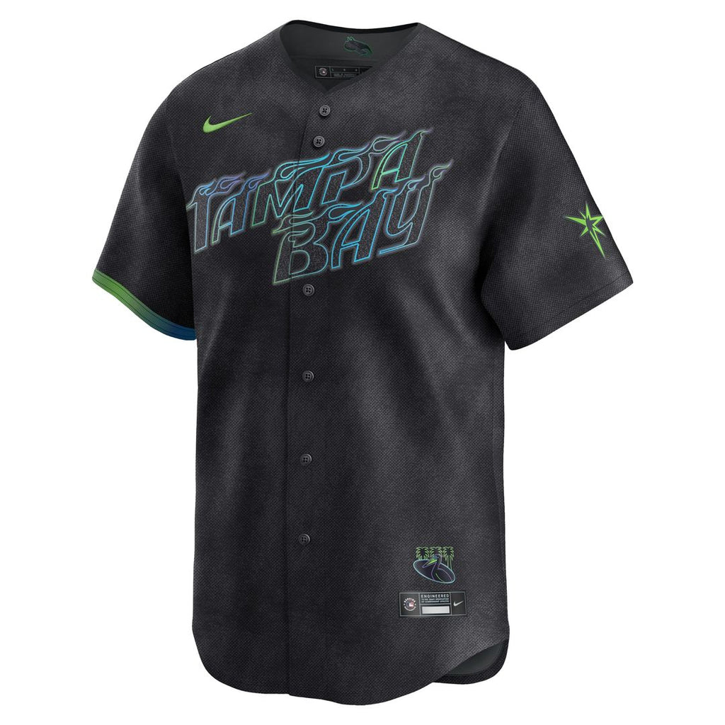 Tampa Bay Rays Nike City Connect Limited Jersey - Black Official MLB Team Apparel Baseball Fan Gear