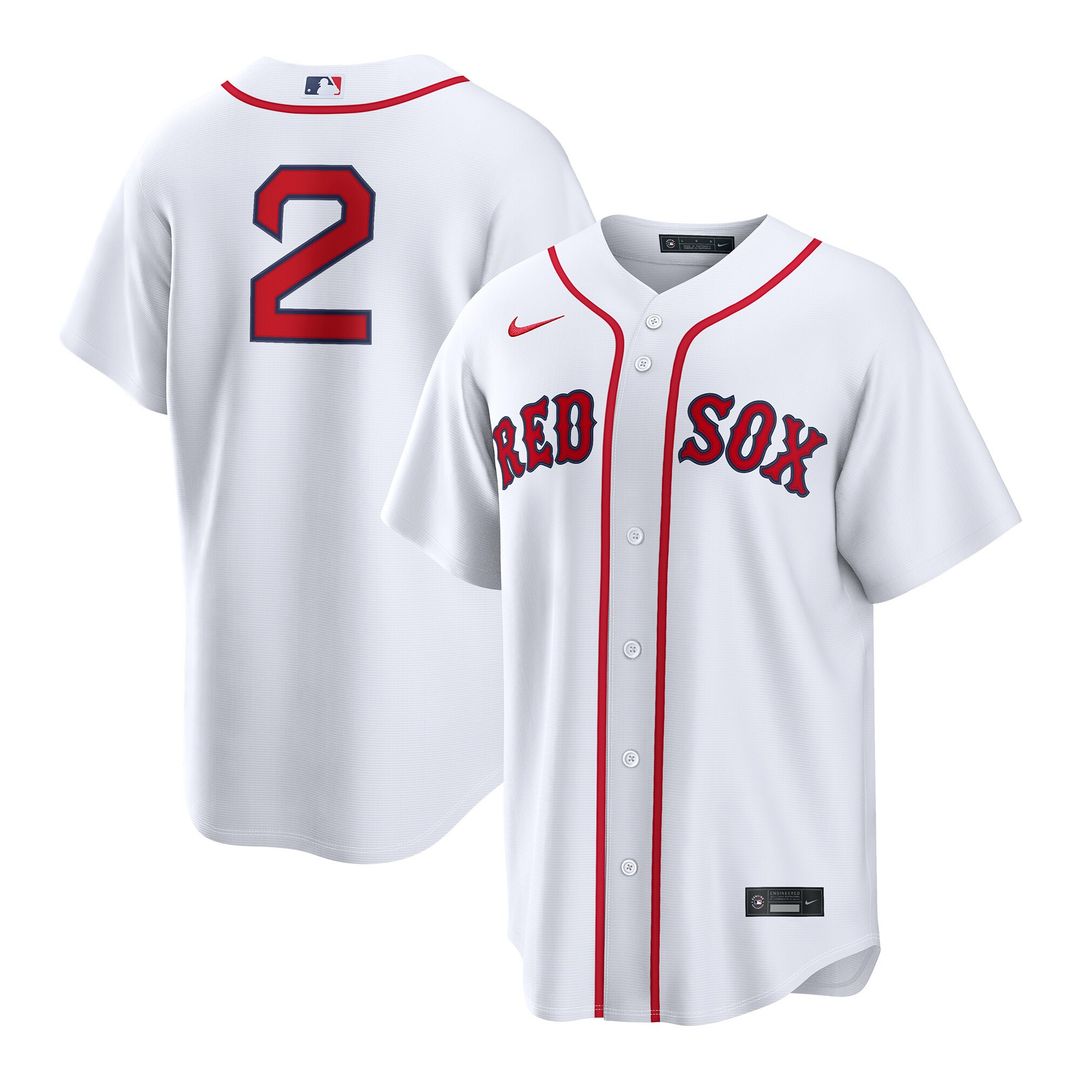 Isiah Kiner-Falefa Boston Red Sox Nike Home Replica Jersey - White Official MLB Team Apparel Baseball Fan Gear