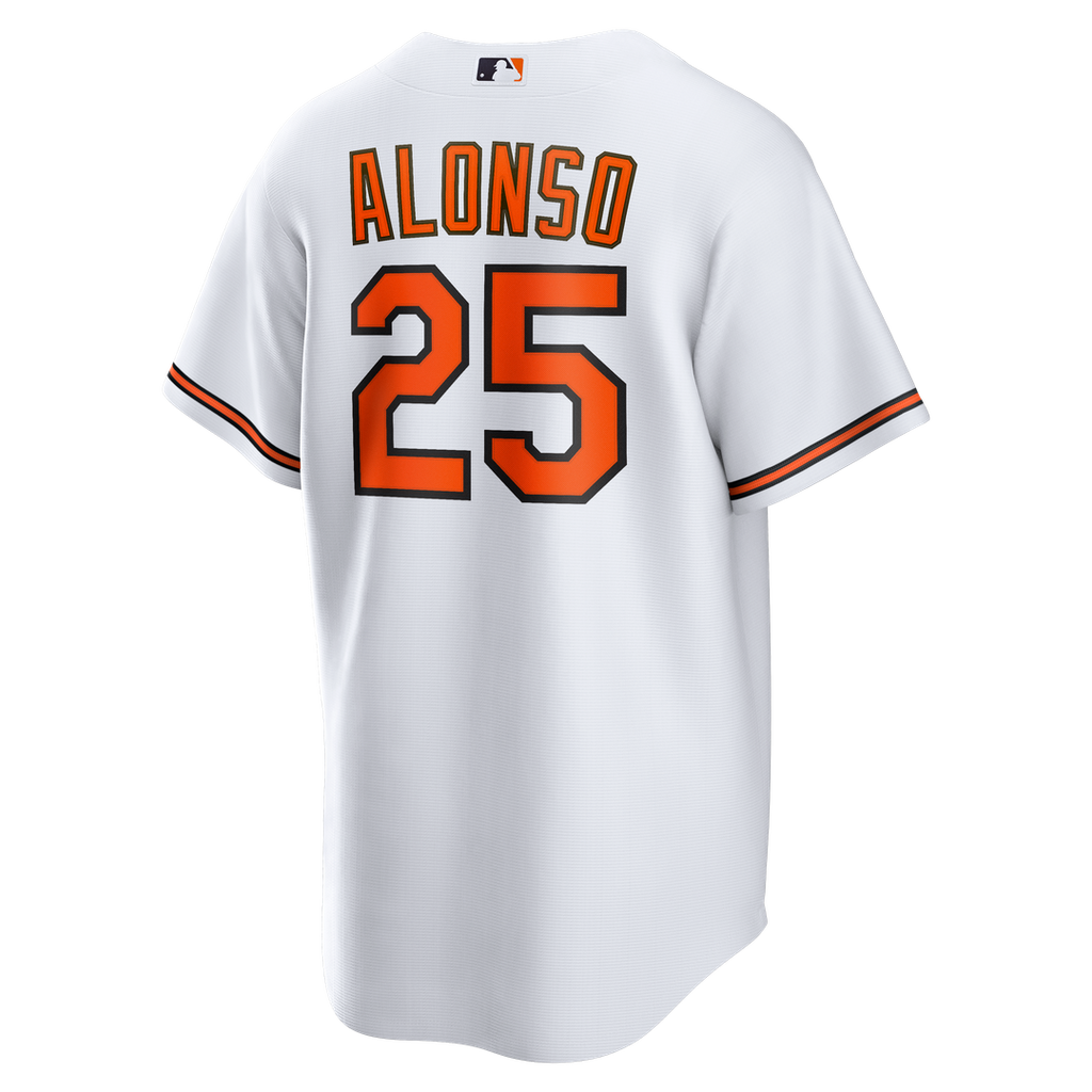 Pete Alonso Baltimore Orioles Nike Home Replica Jersey - White Official MLB Team Apparel Baseball Fan Gear