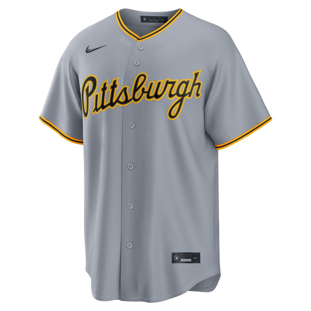 Paul Skenes Pittsburgh Pirates Nike Road Replica Jersey - Gray Official MLB Team Apparel Baseball Fan Gear