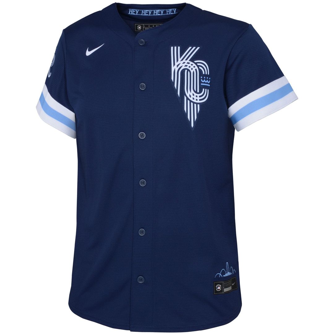 Salvador Perez Kansas City Royals Nike Toddler City Connect Replica Player Jersey - Navy Official MLB Team Apparel Baseball Fan Gear