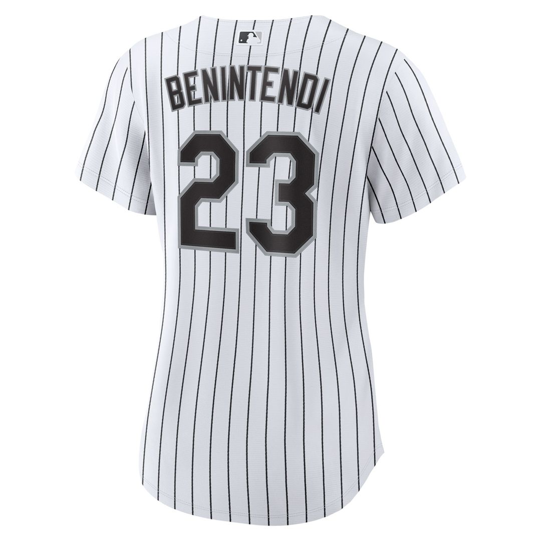 Andrew Benintendi Chicago White Sox Nike Women's Home Official Player Jersey - White/Black Official MLB Team Apparel Baseball Fan Gear