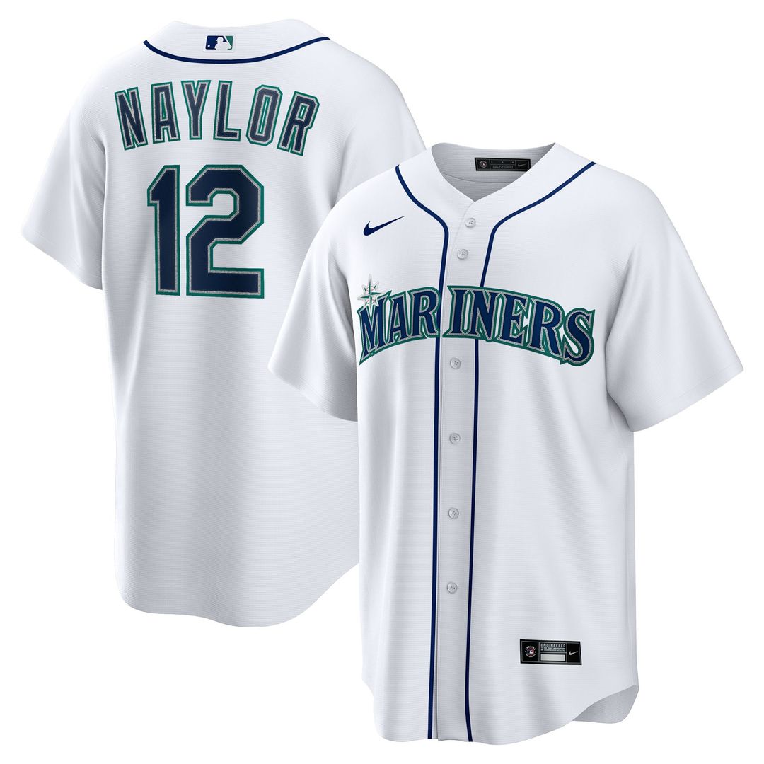 Josh Naylor Seattle Mariners Nike Home Replica Jersey - White Official MLB Team Apparel Baseball Fan Gear