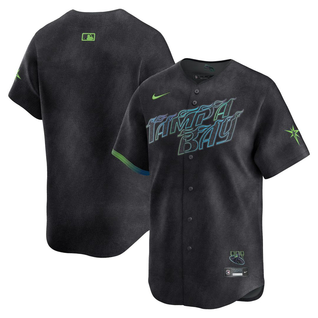 Tampa Bay Rays Nike City Connect Limited Jersey - Black Official MLB Team Apparel Baseball Fan Gear