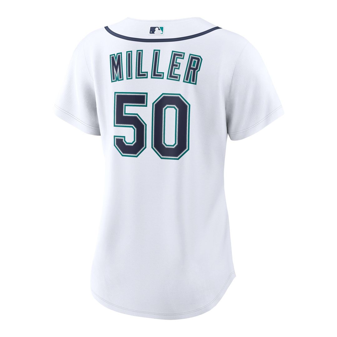 Bryce Miller Seattle Mariners Nike Women's Home Replica Jersey - White Official MLB Team Apparel Baseball Fan Gear