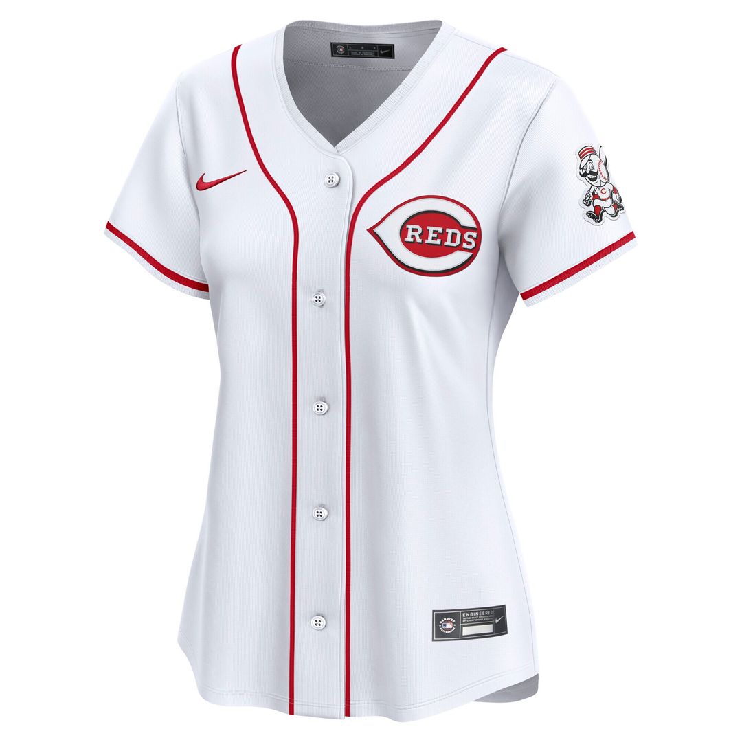 Cincinnati Reds Nike Women's Home Limited Jersey - White Official MLB Team Apparel Baseball Fan Gear