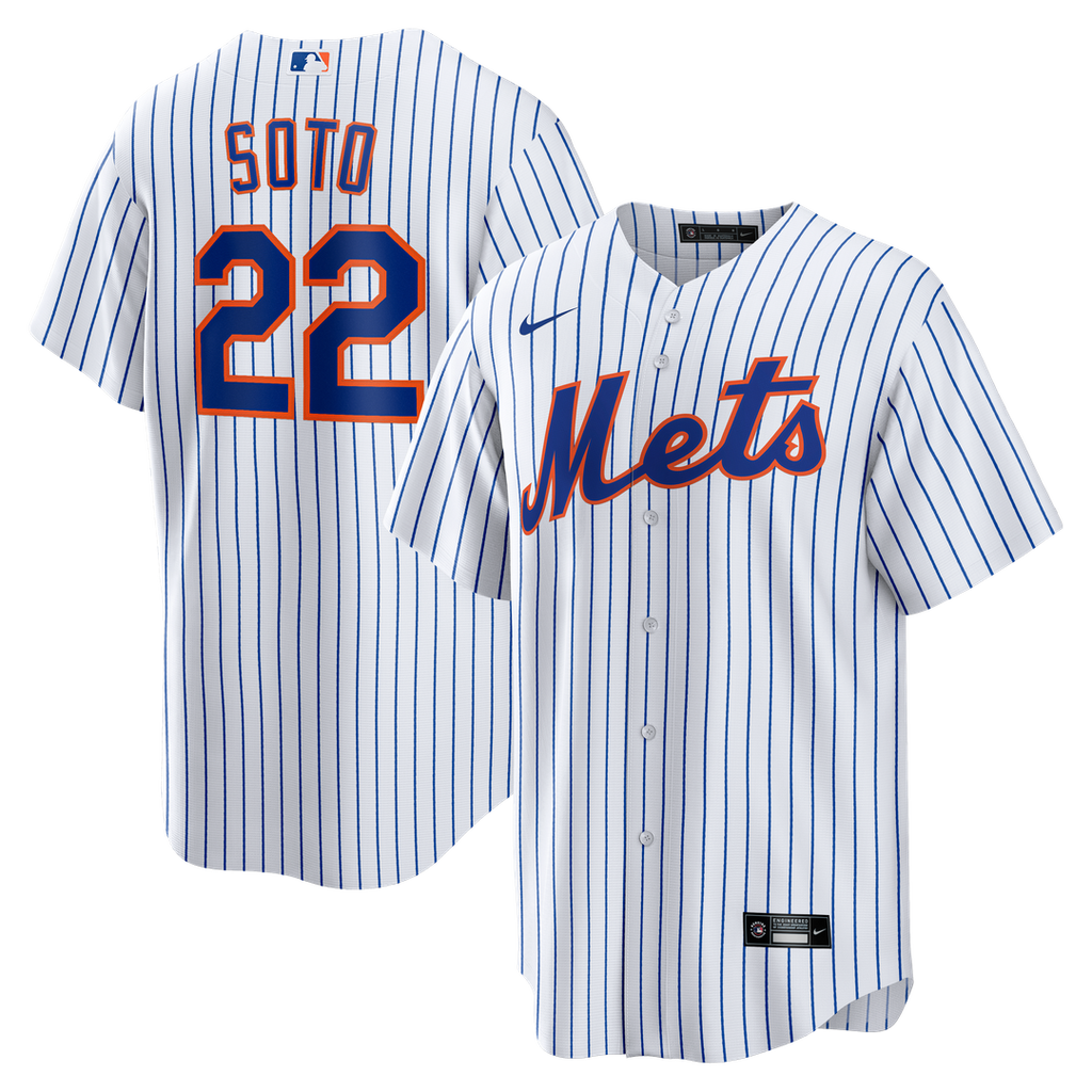 Juan Soto New York Mets Nike Home Replica Player Jersey - White Official MLB Team Apparel Baseball Fan Gear