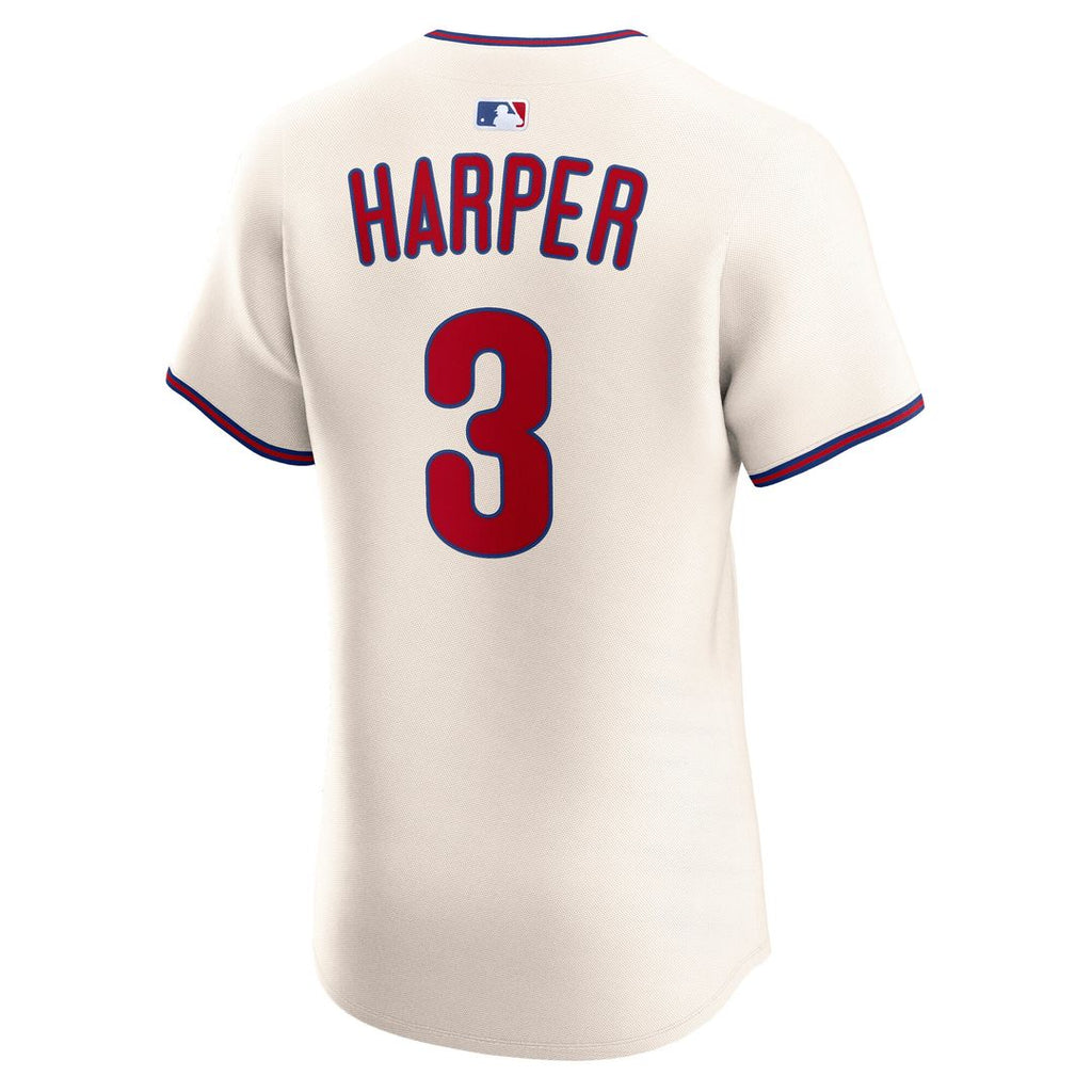 Bryce Harper Philadelphia Phillies Nike Home Elite Jersey - White Official MLB Team Apparel Baseball Fan Gear