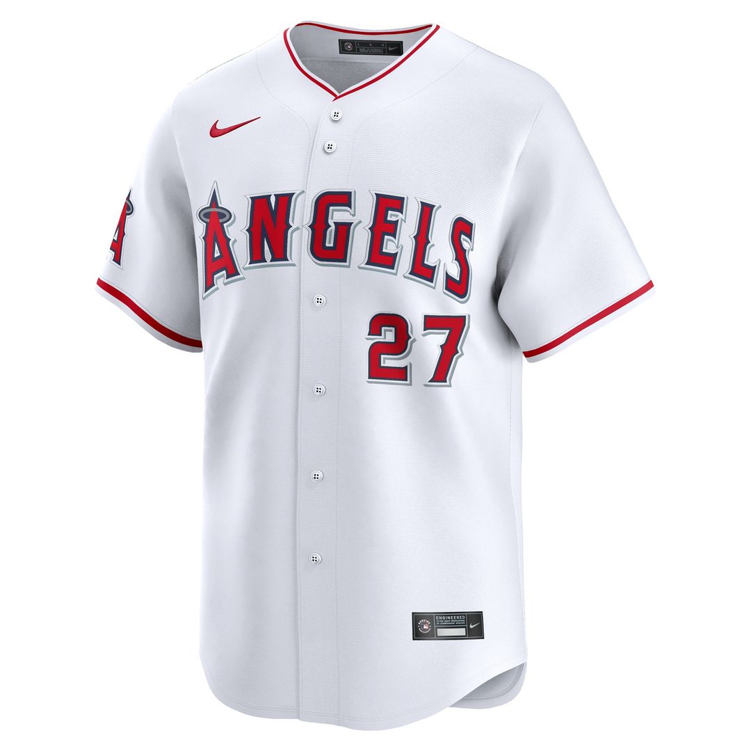 Mike Trout Los Angeles Angels Nike Youth Home Limited Player Jersey - White Official MLB Team Apparel Baseball Fan Gear