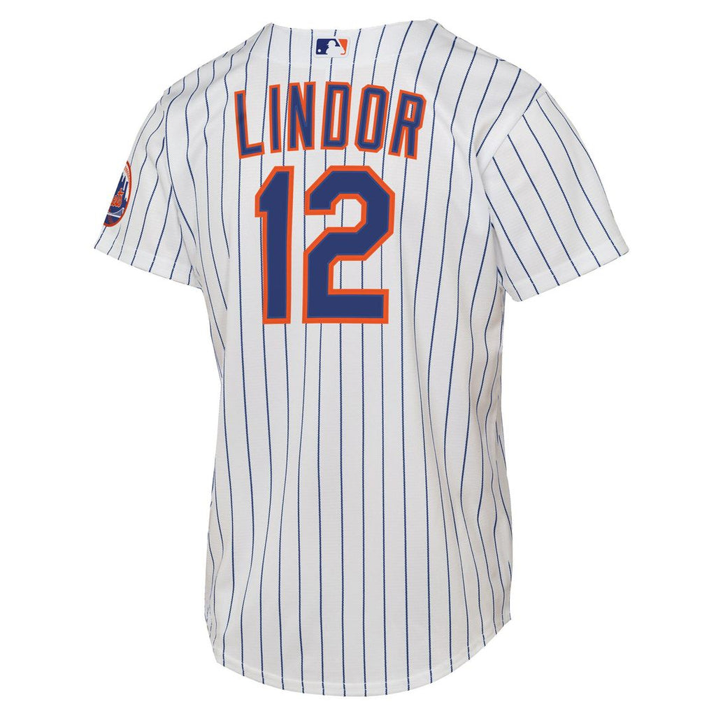 Francisco Lindor New York Mets Nike Youth Road Stadium Player Jersey - Gray Official MLB Team Apparel Baseball Fan Gear