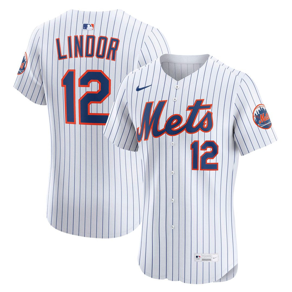 Francisco Lindor New York Mets Nike Home Elite Player Jersey - White Official MLB Team Apparel Baseball Fan Gear