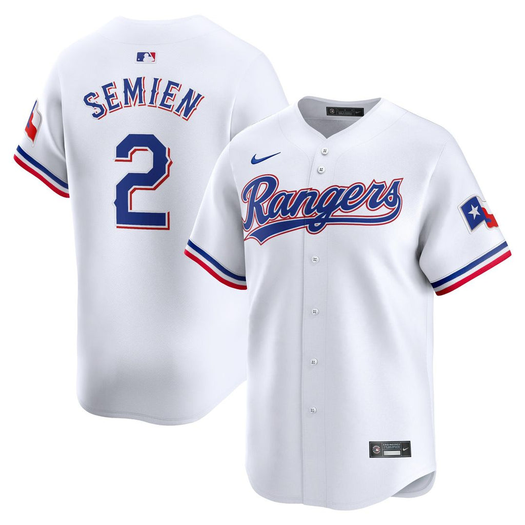 Marcus Semien Texas Rangers Nike Home Limited Player Jersey - White Official MLB Team Apparel Baseball Fan Gear