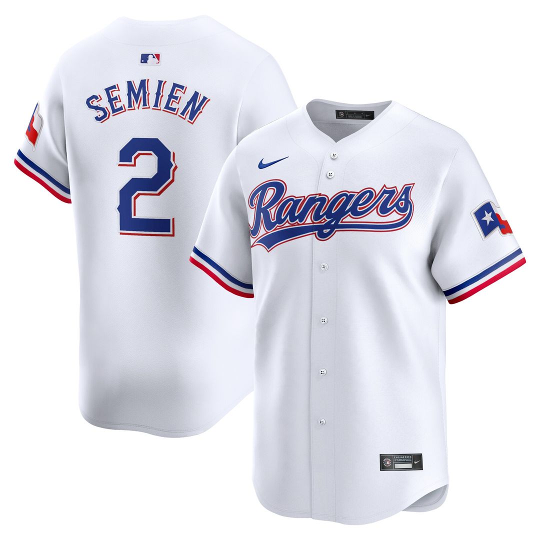 Marcus Semien Texas Rangers Nike Home Limited Player Jersey - White Official MLB Team Apparel Baseball Fan Gear