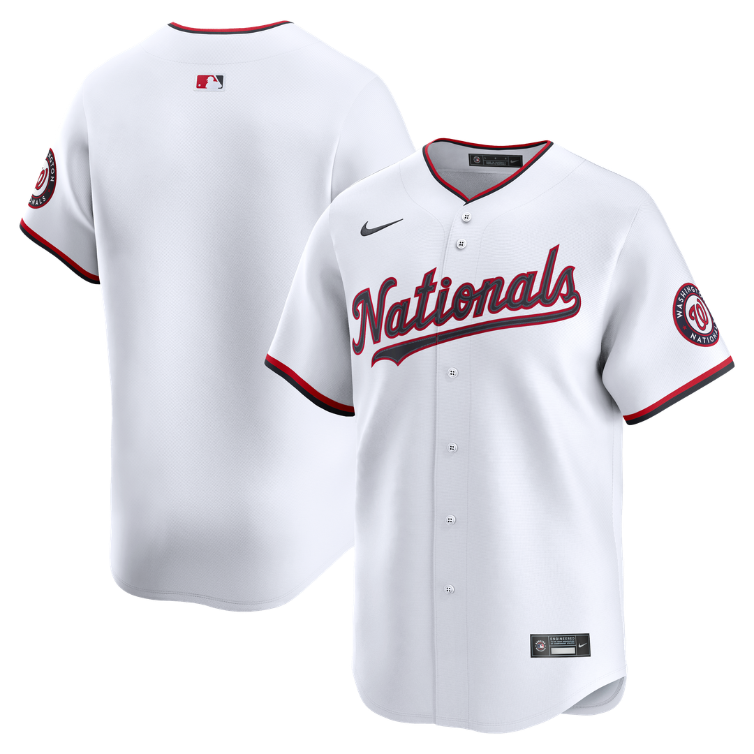 Washington Nationals Nike Home Limited Jersey - White Official MLB Team Apparel Baseball Fan Gear