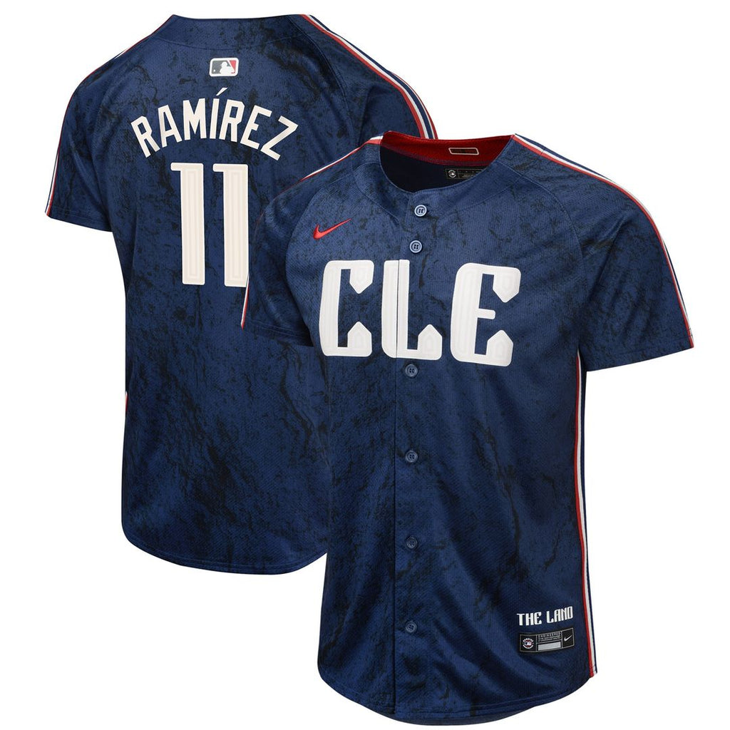 Jose Ramirez Cleveland Guardians Nike Youth 2024 City Connect Limited Jersey - Navy Official MLB Team Apparel Baseball Fan Gear