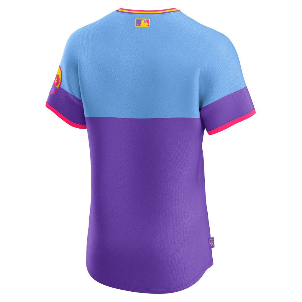 Colorado Rockies Nike 2025 City Connect Elite Jersey - Purple Official MLB Team Apparel Baseball Fan Gear