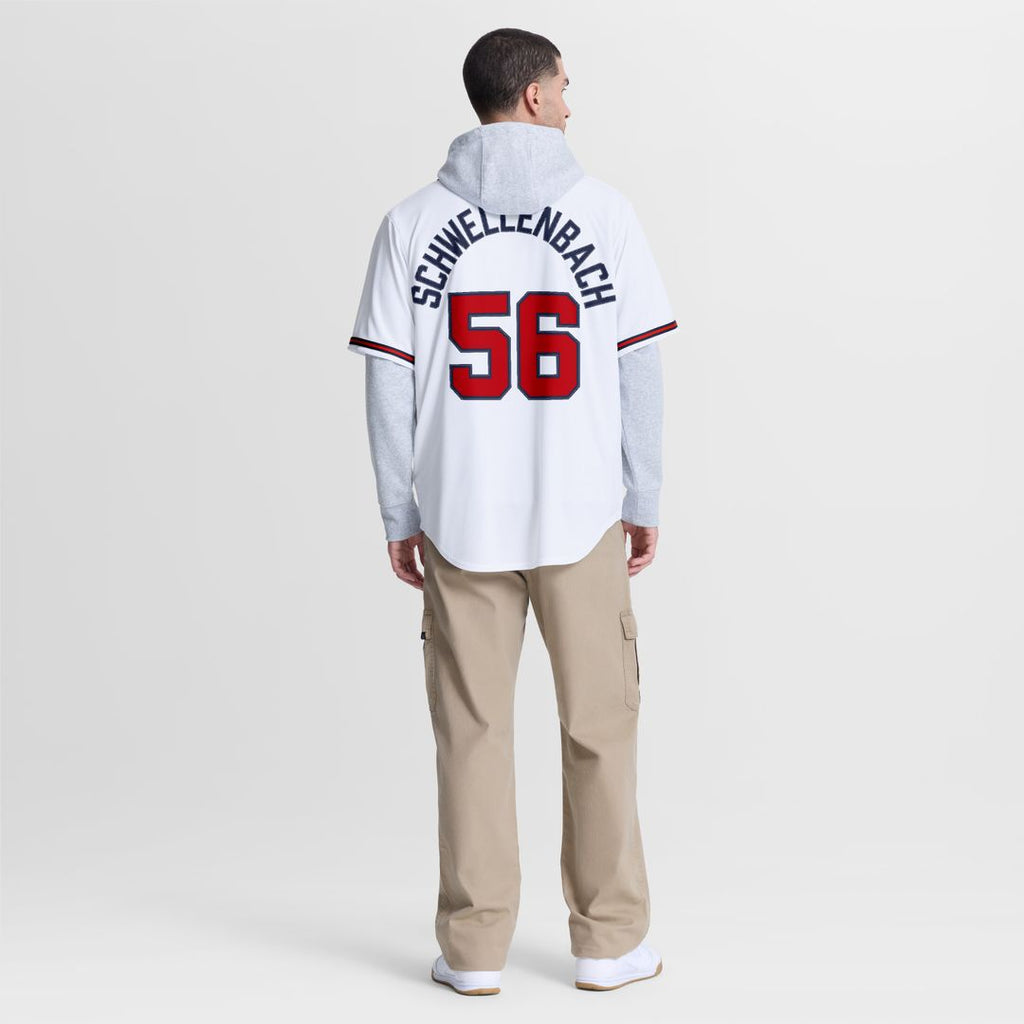 Spencer Schwellenbach Atlanta Braves Nike Home Replica Jersey - White Official MLB Team Apparel Baseball Fan Gear