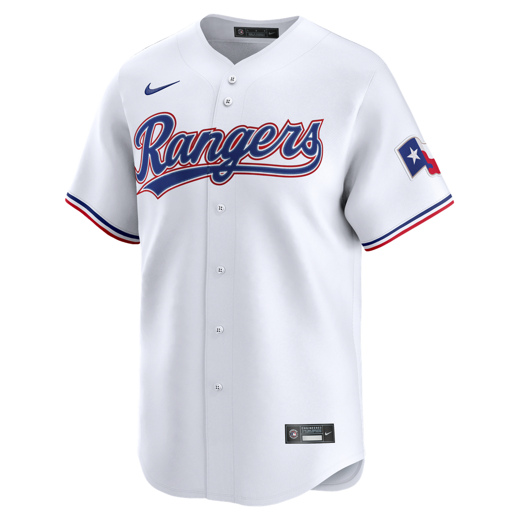 Jacob deGrom Texas Rangers Nike Home Limited Jersey - White Official MLB Team Apparel Baseball Fan Gear