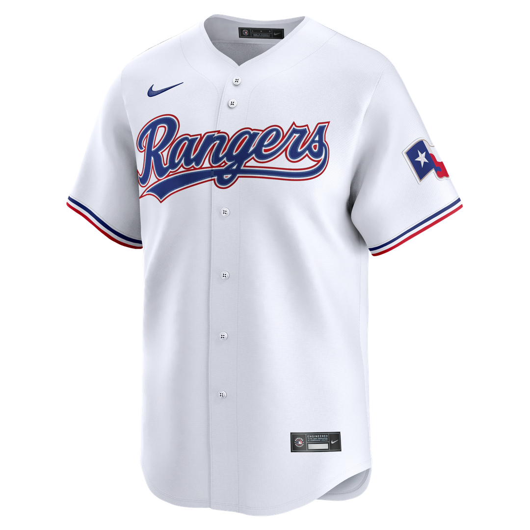 Jacob deGrom Texas Rangers Nike Home Limited Jersey - White Official MLB Team Apparel Baseball Fan Gear