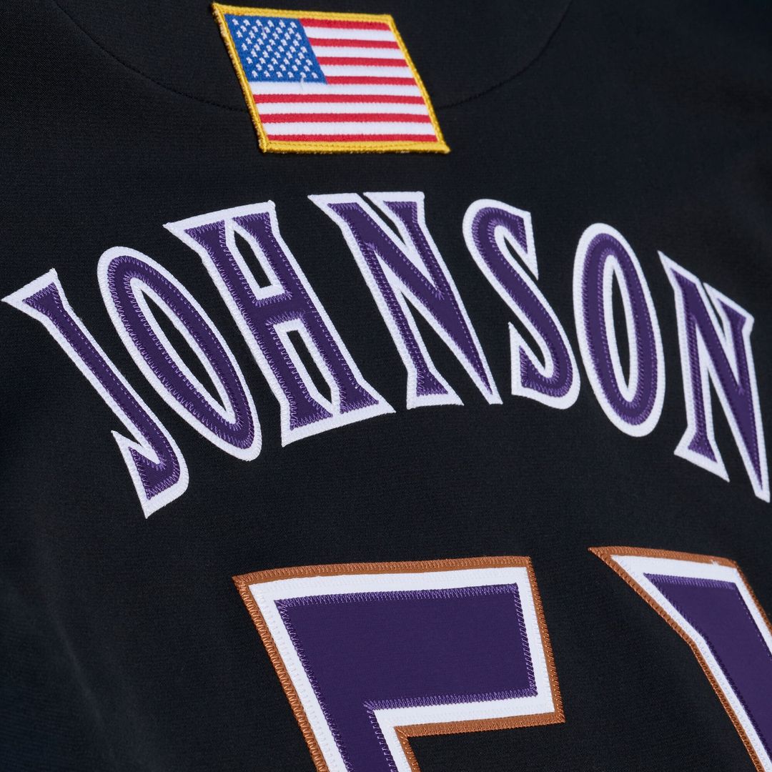Randy Johnson Arizona Diamondbacks Mitchell & Ness 2000 Throwback Authentic Jersey - Purple Official MLB Team Apparel Baseball Fan Gear