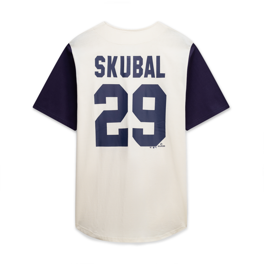 Detroit Tigers Profile Big & Tall Two-Color Fashion Jersey - Cream/Navy Official MLB Team Apparel Baseball Fan Gear