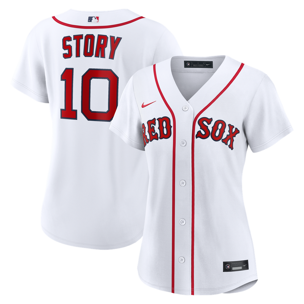 Trevor Story Boston Red Sox Nike Women's Home Replica Jersey - White Official MLB Team Apparel Baseball Fan Gear