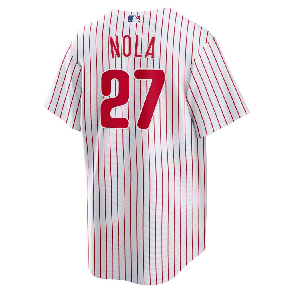 Aaron Nola Philadelphia Phillies Nike Home Replica Player Name Jersey - White Official MLB Team Apparel Baseball Fan Gear