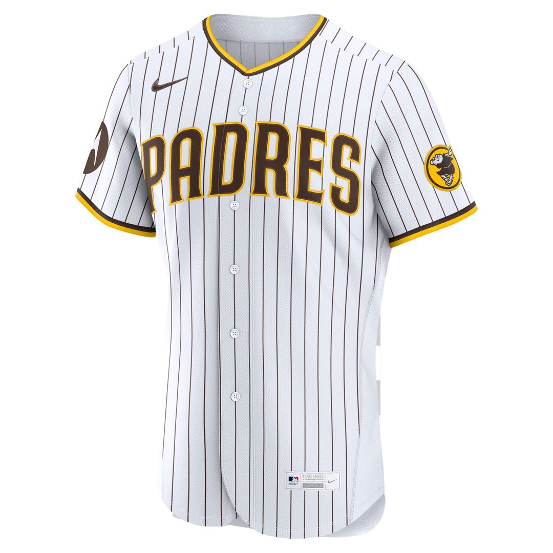 Fernando Tatis Jr. San Diego Padres Nike Home Authentic Sponsor Patch Jersey - White Official MLB Team Apparel Baseball Fan Gear