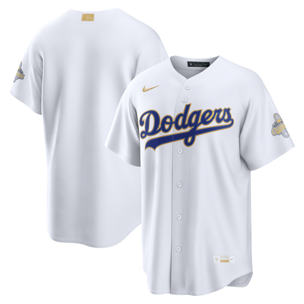 Los Angeles Dodgers Nike 2026 Gold Collection Stadium Jersey - White Official MLB Team Apparel Baseball Fan Gear