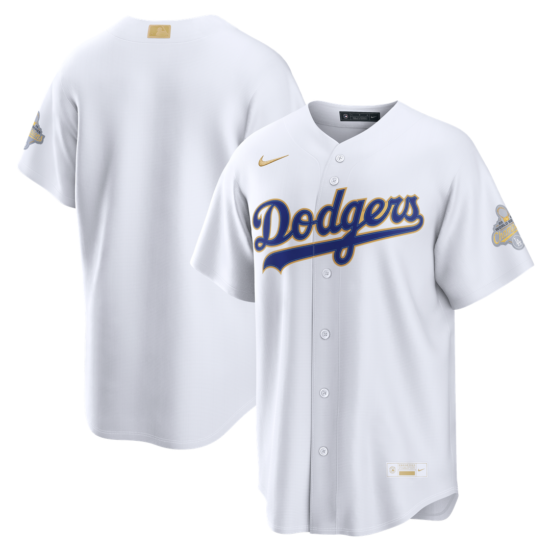 Los Angeles Dodgers Nike 2026 Gold Collection Stadium Jersey - White Official MLB Team Apparel Baseball Fan Gear