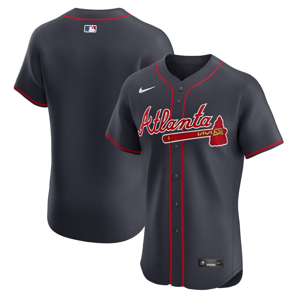 Atlanta Braves Nike Alternate Elite Jersey - Navy Official MLB Team Apparel Baseball Fan Gear