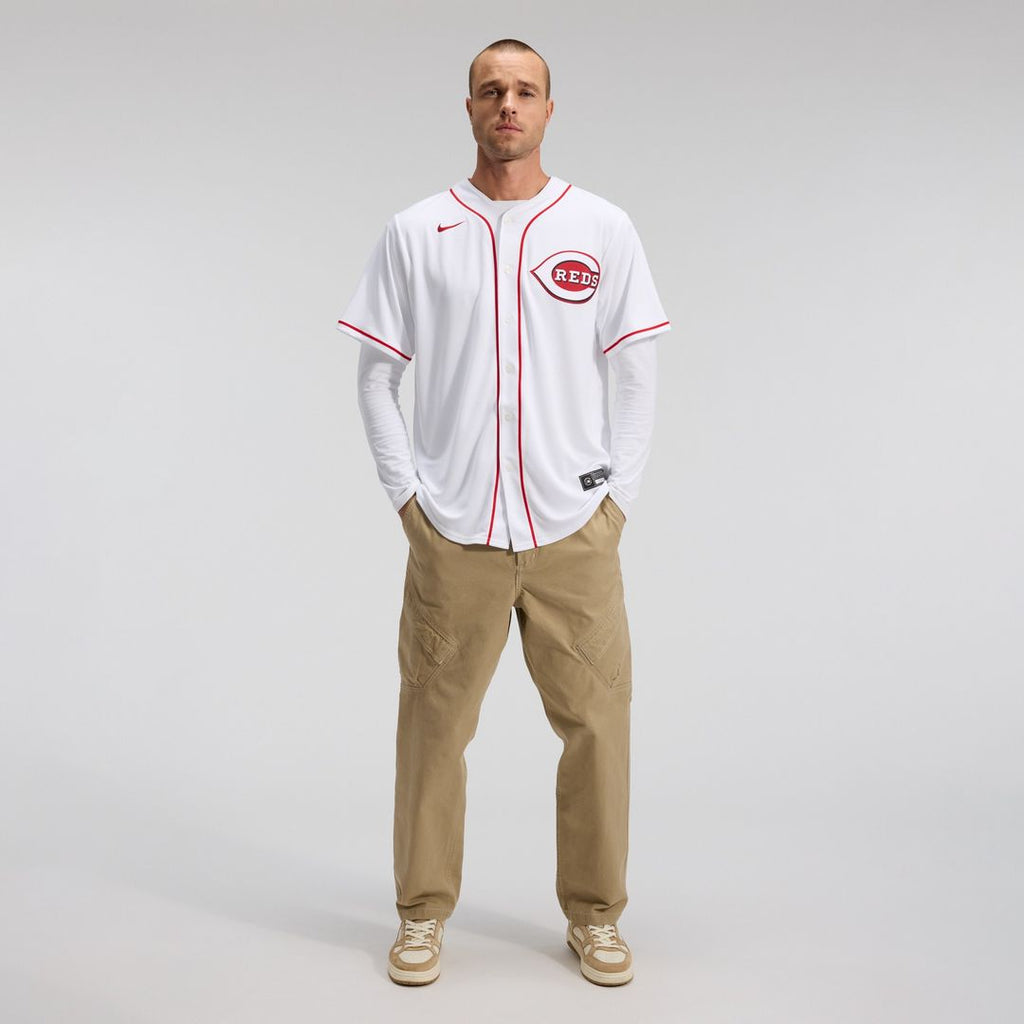 Cincinnati Reds Nike Home Replica Team Jersey - White Official MLB Team Apparel Baseball Fan Gear