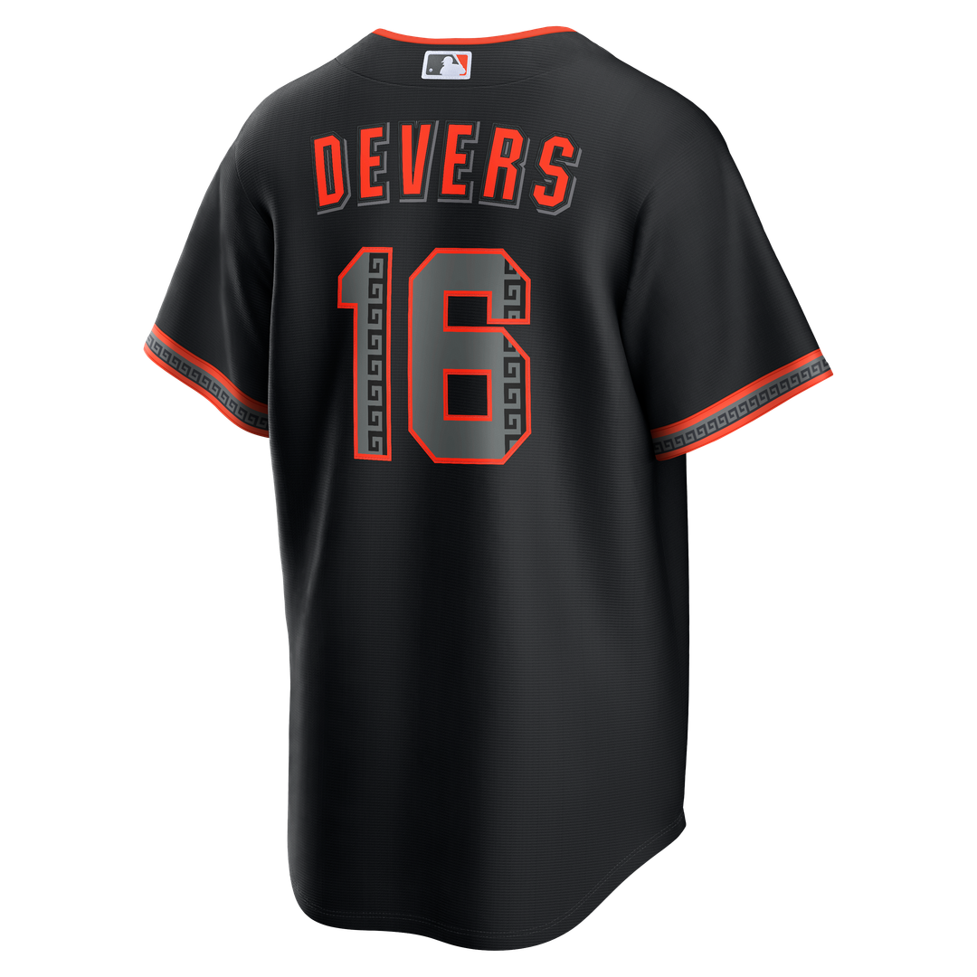 Rafael Devers San Francisco Giants Nike Alternate Replica Jersey - Black Official MLB Team Apparel Baseball Fan Gear
