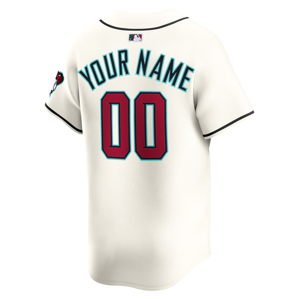 Arizona Diamondbacks Nike Youth Home Custom Limited Jersey - White Official MLB Team Apparel Baseball Fan Gear