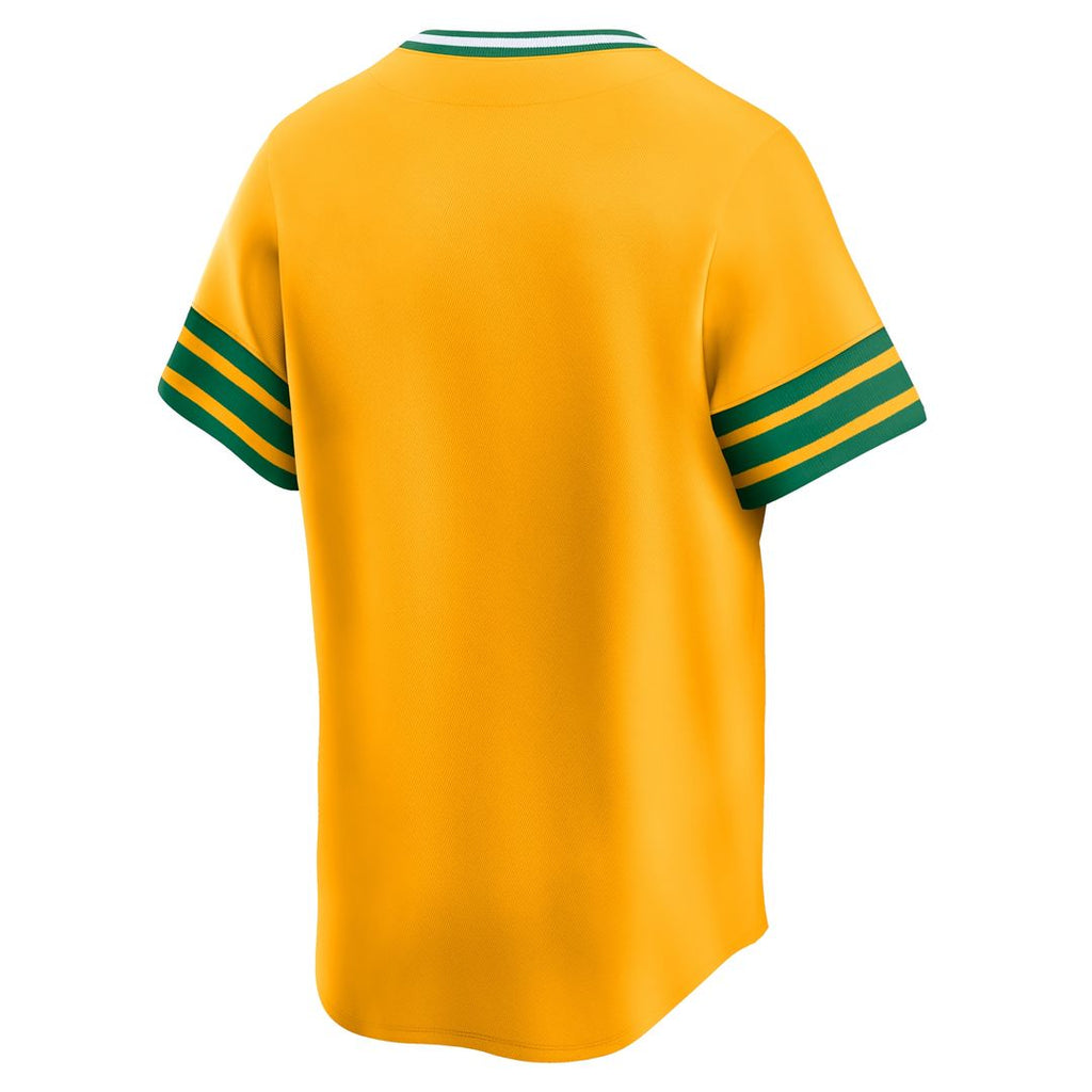 Athletics Nike Cooperstown Collection Limited Jersey - Gold Official MLB Team Apparel Baseball Fan Gear