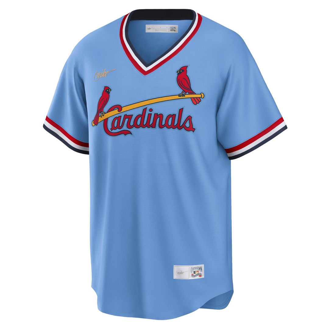 Ozzie Smith St. Louis Cardinals Nike Road Cooperstown Collection Player Jersey - Light Blue Official MLB Team Apparel Baseball Fan Gear