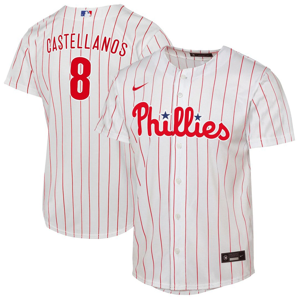 Nick Castellanos Philadelphia Phillies Nike Youth Home Replica Player Jersey - White Official MLB Team Apparel Baseball Fan Gear