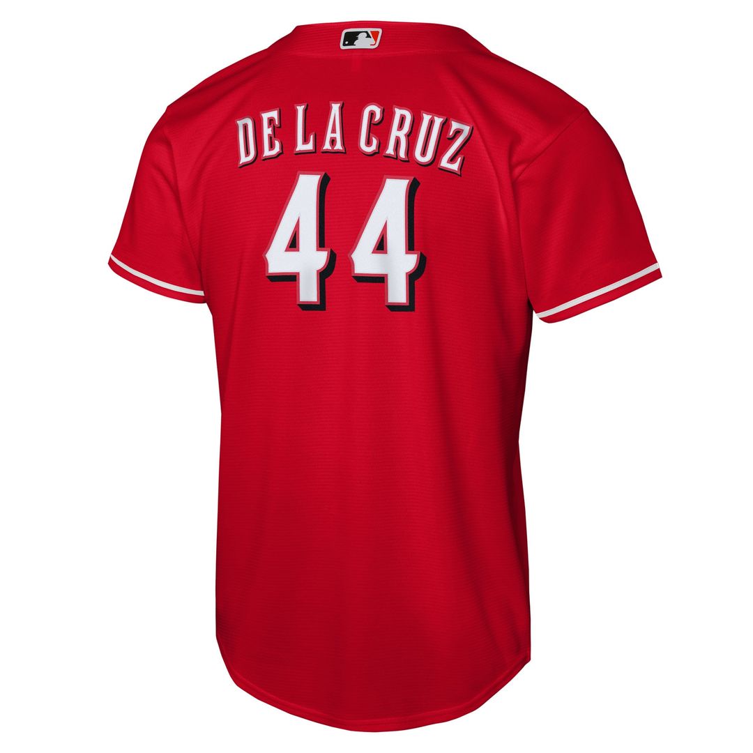 Elly De La Cruz Cincinnati Reds Nike Youth Alternate Replica Jersey - Red Official MLB Team Apparel Baseball Fan Gear