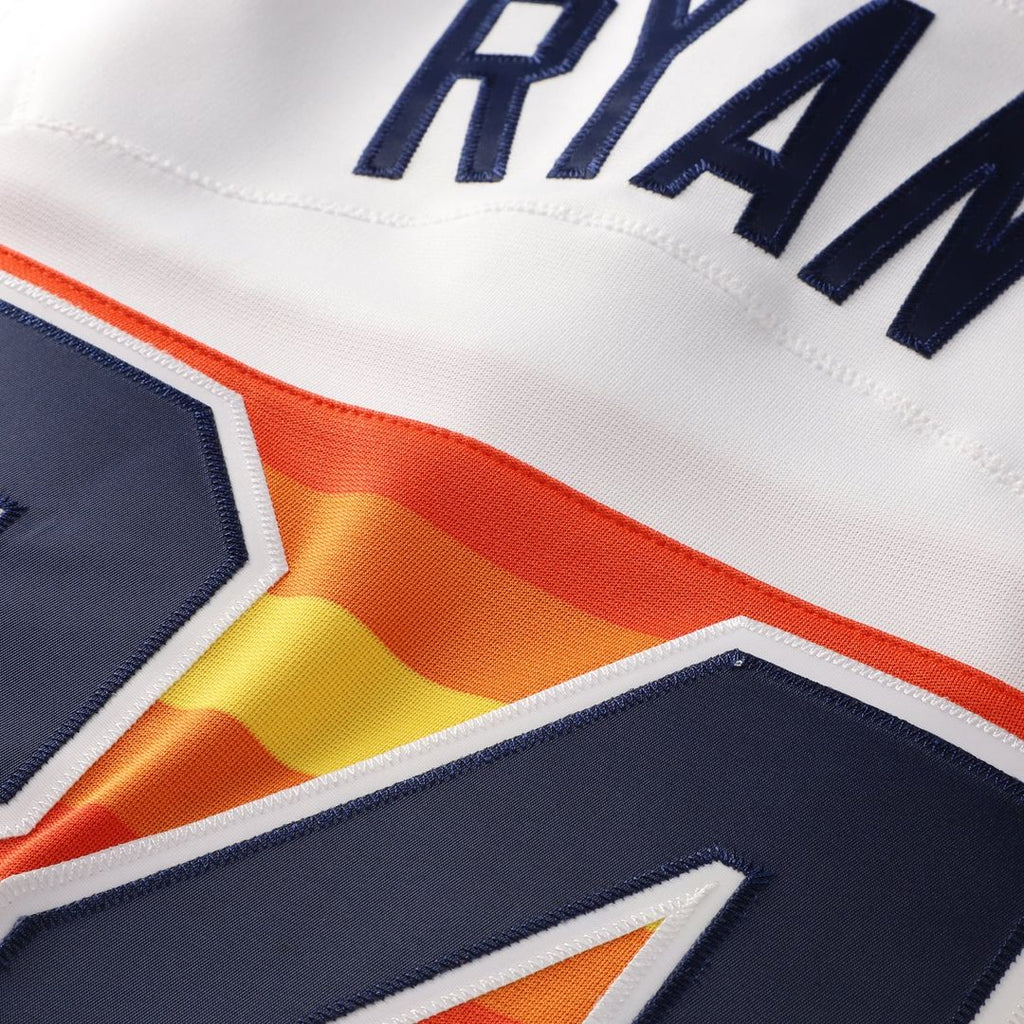 Nolan Ryan Houston Astros Mitchell & Ness Throwback Authentic Jersey - White Official MLB Team Apparel Baseball Fan Gear