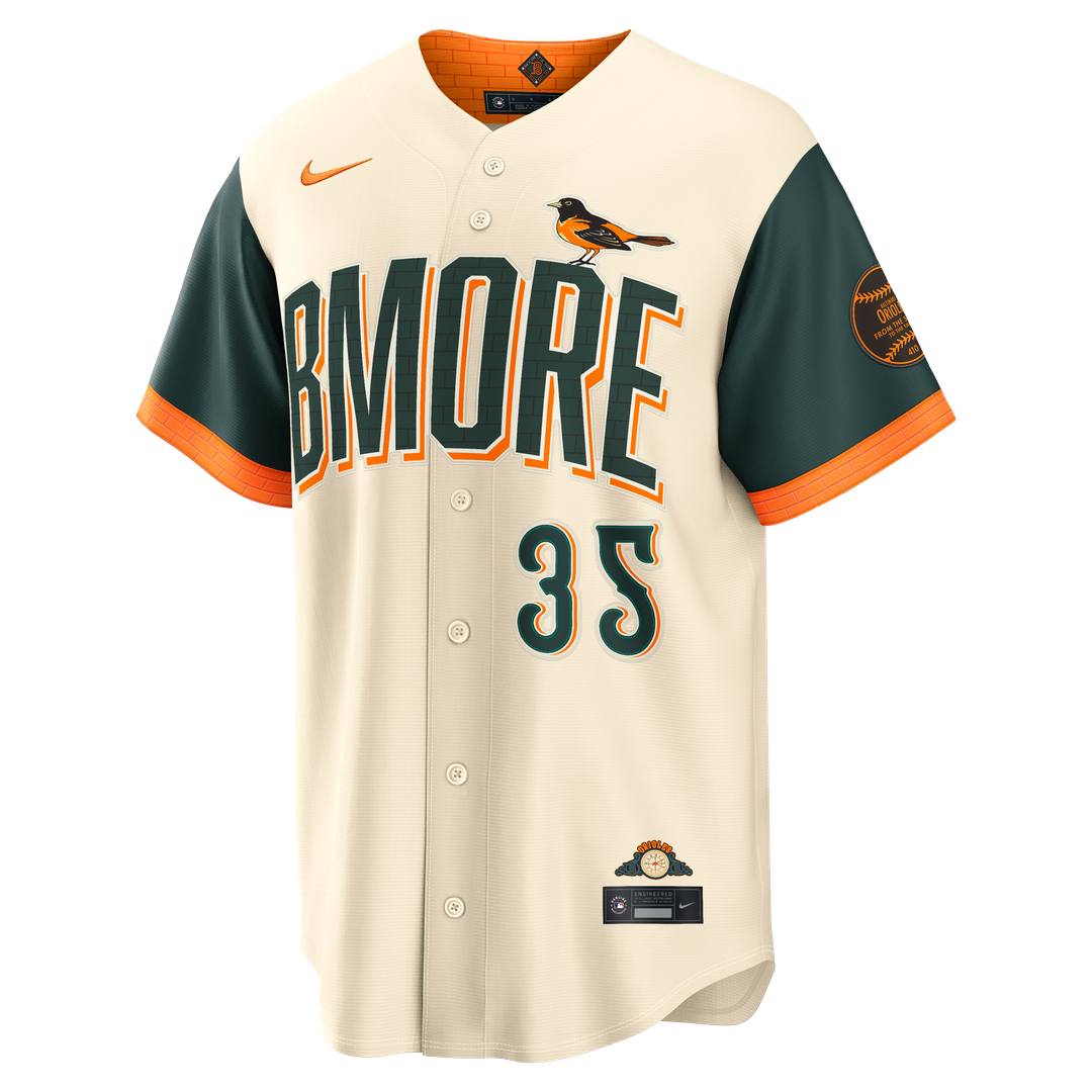 Adley Rutschman Baltimore Orioles Nike 2026 City Connect Stadium Jersey - Cream Official MLB Team Apparel Baseball Fan Gear