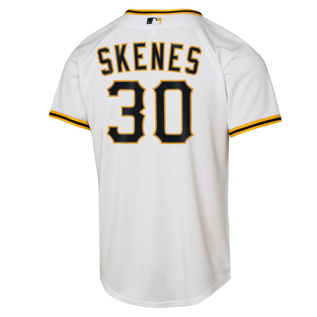 Paul Skenes Pittsburgh Pirates Nike Youth Home Replica Player Jersey - White Official MLB Team Apparel Baseball Fan Gear