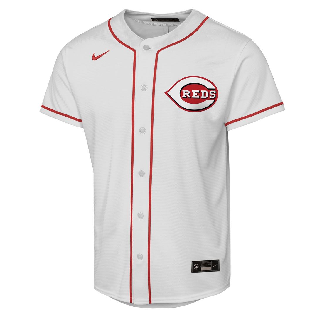 Elly De La Cruz Cincinnati Reds Nike Youth Home Replica Player Jersey - White Official MLB Team Apparel Baseball Fan Gear