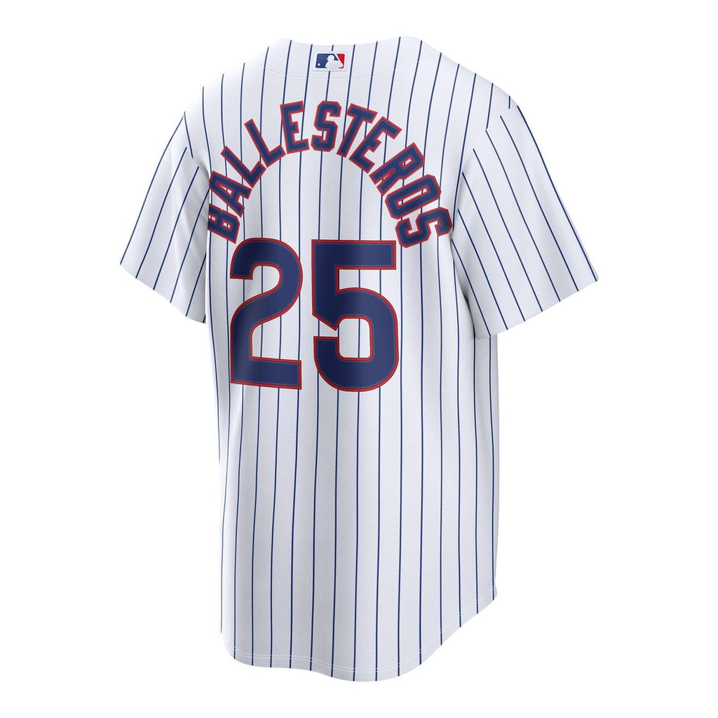 Moisés Ballesteros Chicago Cubs Nike Home Replica Jersey - White Official MLB Team Apparel Baseball Fan Gear