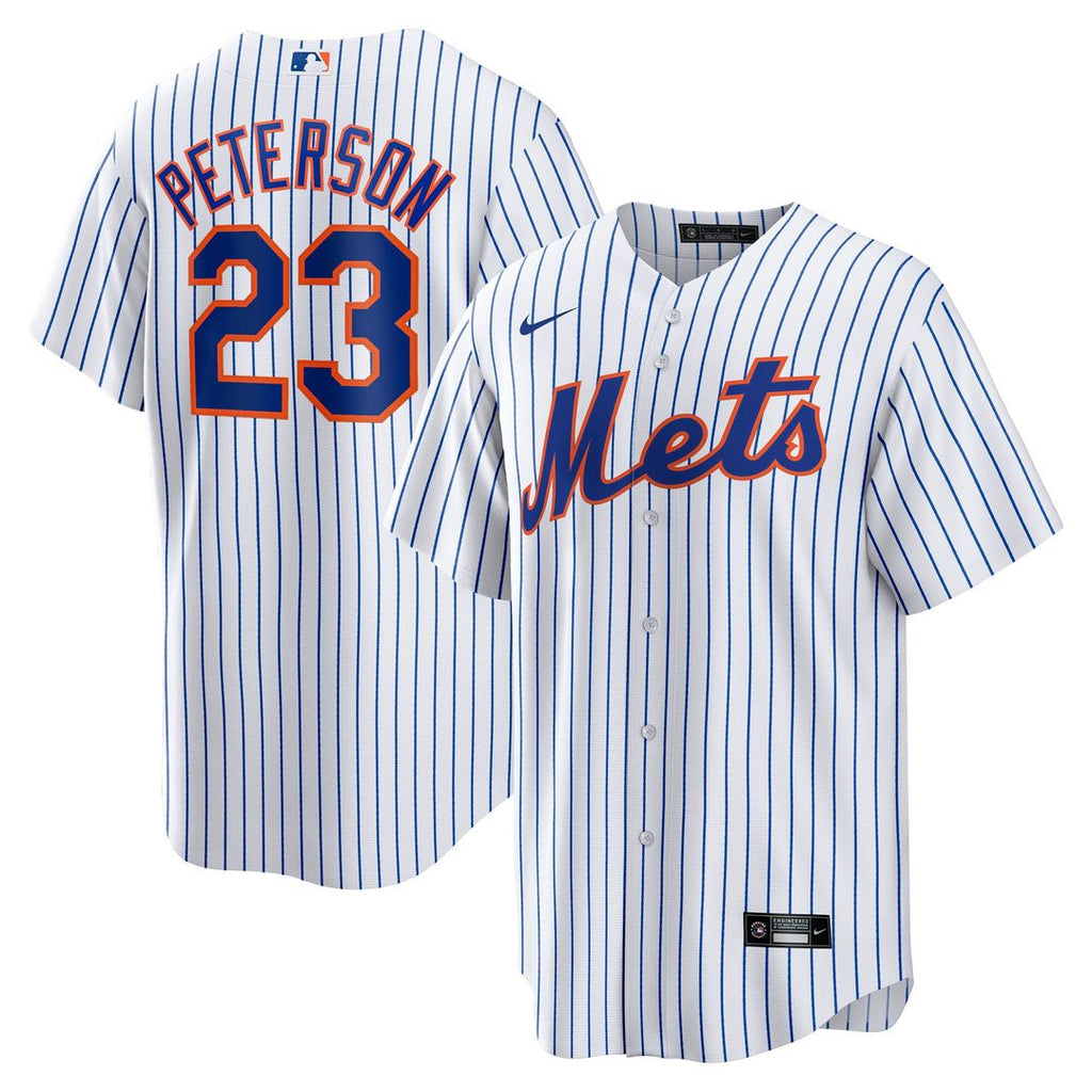 David Peterson New York Mets Nike Home Replica Jersey - White Official MLB Team Apparel Baseball Fan Gear