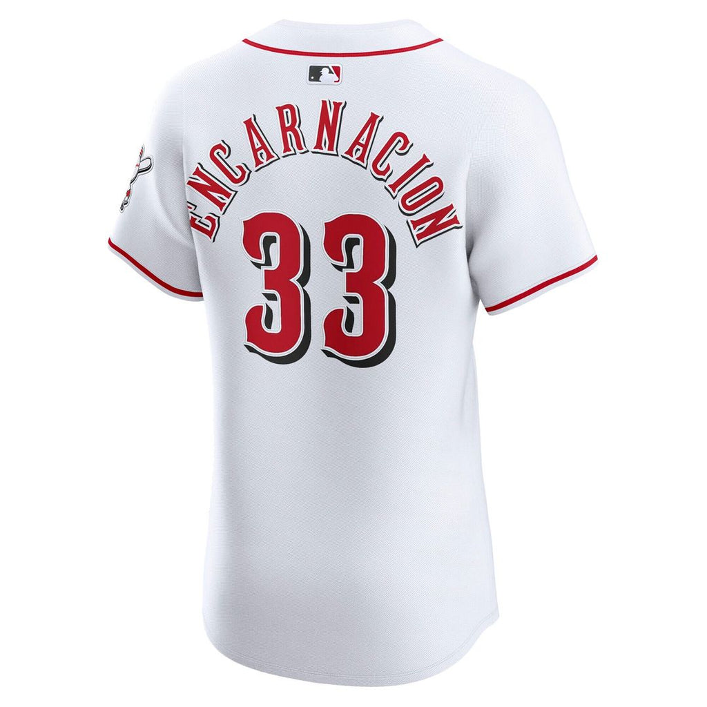 Christian Encarnacion-Strand Cincinnati Reds Nike Home Elite Jersey - White Official MLB Team Apparel Baseball Fan Gear