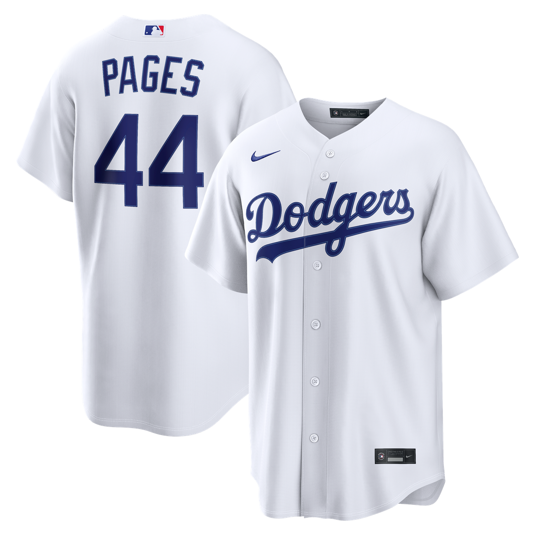 Andy Pages Los Angeles Dodgers Nike Home Replica Jersey - White Official MLB Team Apparel Baseball Fan Gear