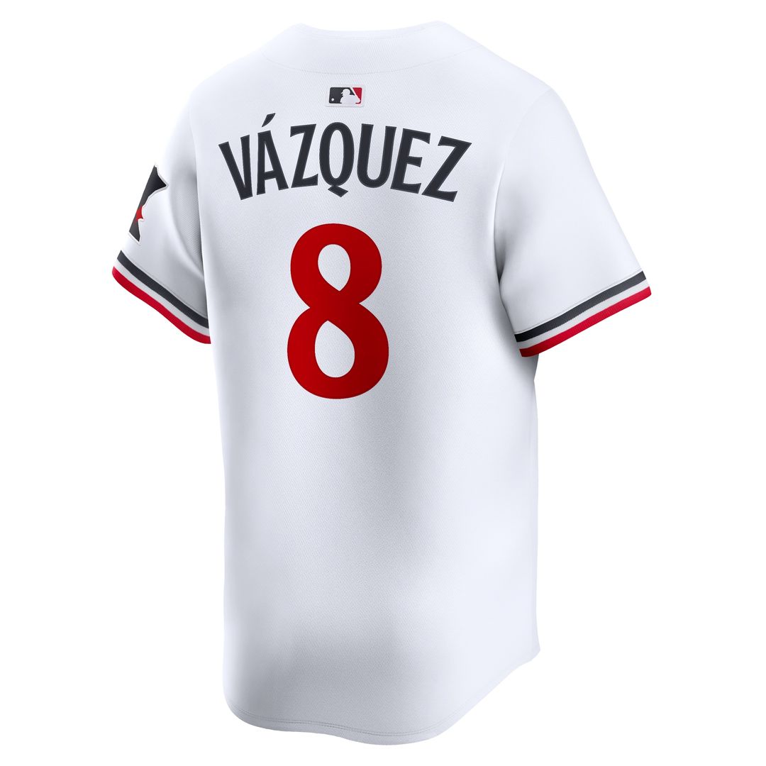 Christian Vázquez Minnesota Twins Nike Home Limited Jersey - White Official MLB Team Apparel Baseball Fan Gear